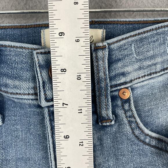 Madewell Jeans Womens 24 Light Wash Mid Rise Kick Out Denim Stretch Casual - Picture 12 of 13